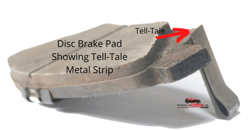 Brake squeal caused by Tell-Tale strip